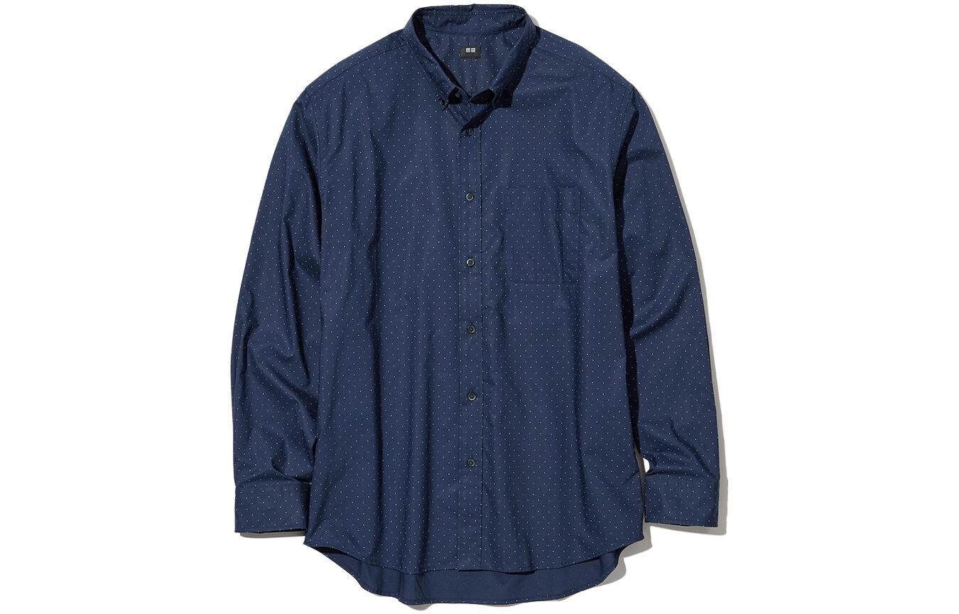 Рубашка унисекс темно-синяя Uniqlo, темно-синий
Рубашка унисекс темно-синяя Uniqlo, темно-синий