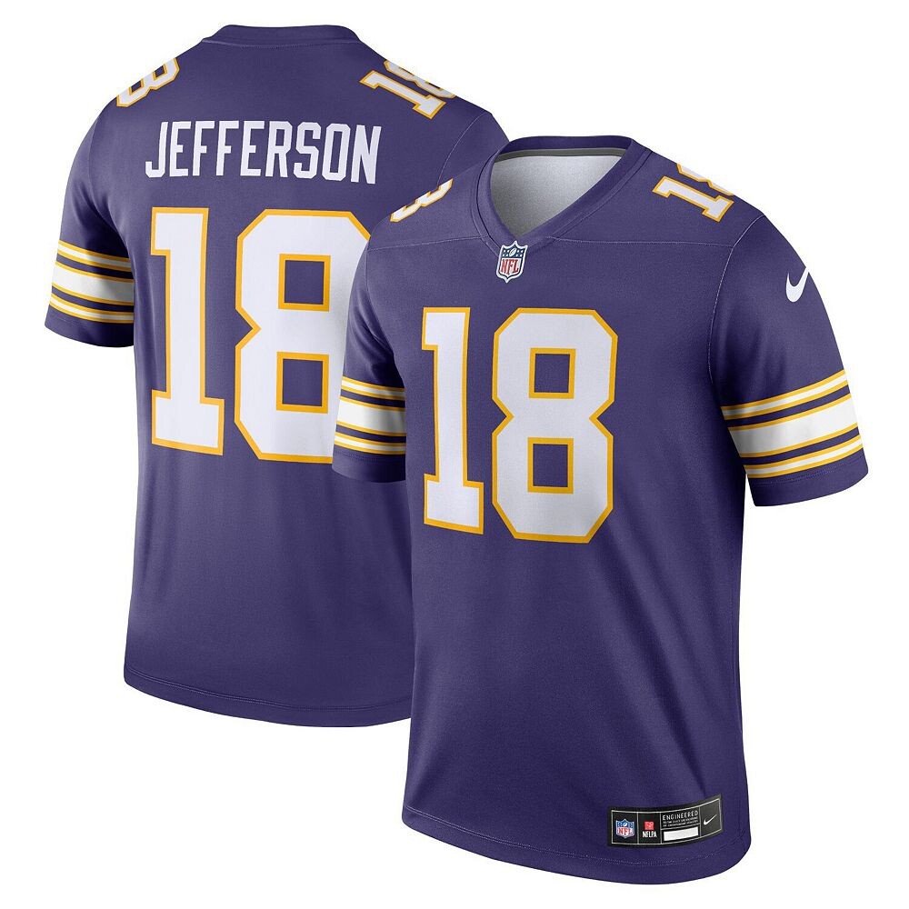 Мужская футболка Nike Justin Jefferson Purple Minnesota Vikings Classic Legend Player, цвет Mvk Purple
Мужская футболка Nike Justin Jefferson Purple Minnesota Vikings Classic Legend Player, цвет Mvk Purple