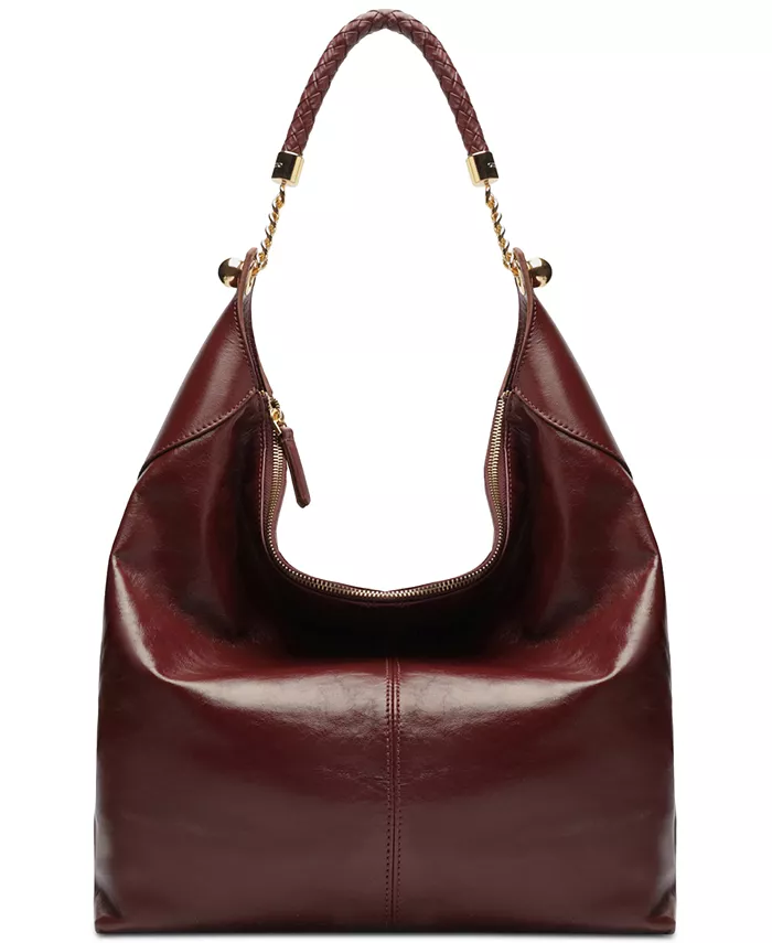 Большая кожаная сумка-хобо Sloane Arezzo, черный
Большая кожаная сумка-хобо Sloane Arezzo, черный