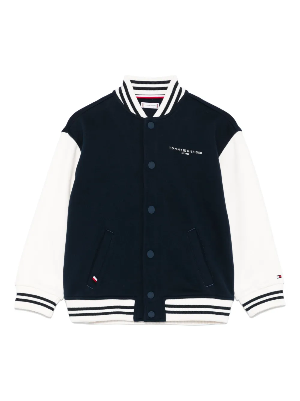 Бомбер с логотипом Tommy Hilfiger Junior, синий
Бомбер с логотипом Tommy Hilfiger Junior, синий