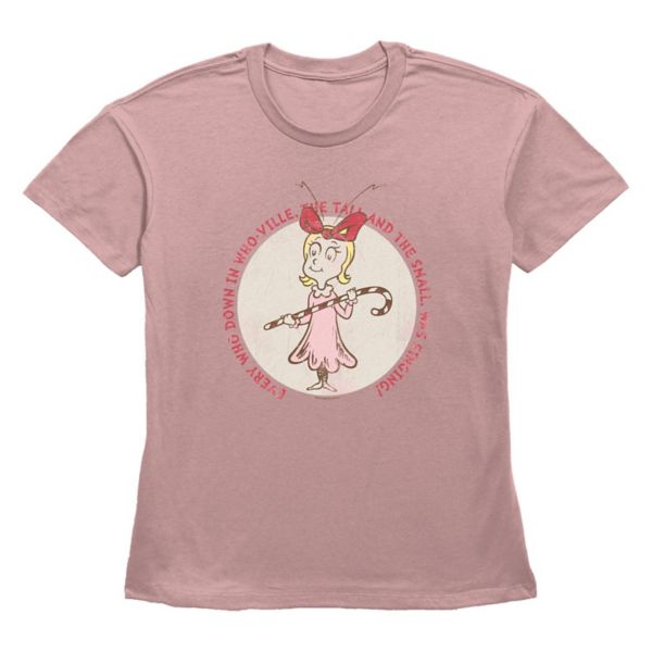 Женская футболка с графическим принтом Синди Лу «Доктор Сьюз» Grinch, цвет desert pink
Женская футболка с графическим принтом Синди Лу «Доктор Сьюз» Grinch, цвет desert pink