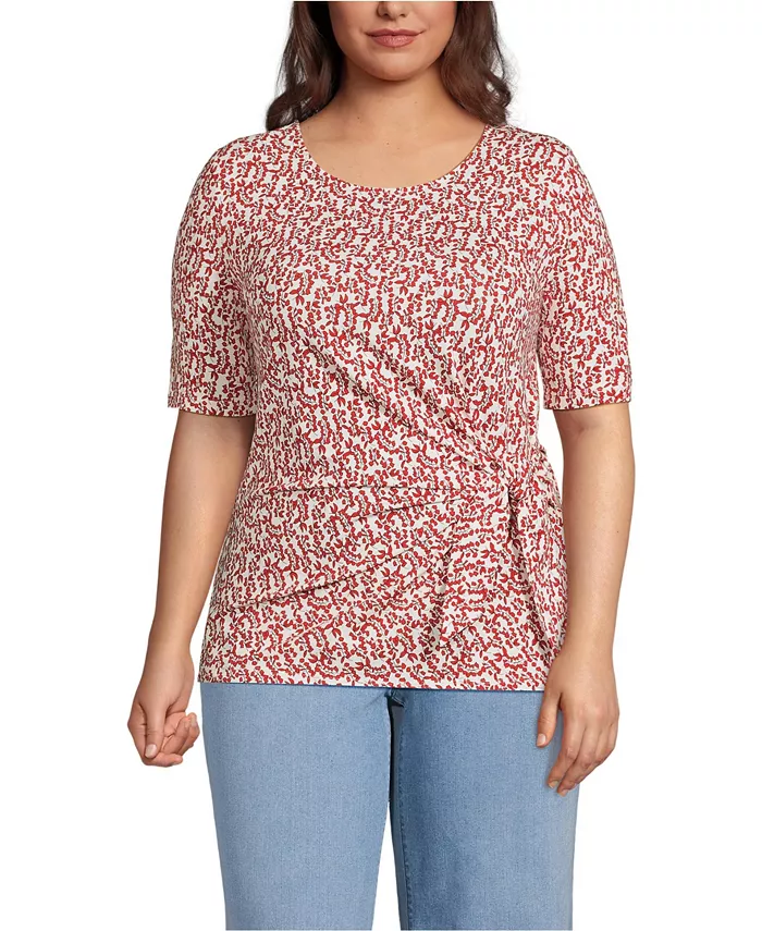 Женская блузка с запахом из легкого джерси больших размеров Lands' End, оранжевый
Женская блузка с запахом из легкого джерси больших размеров Lands' End, оранжевый