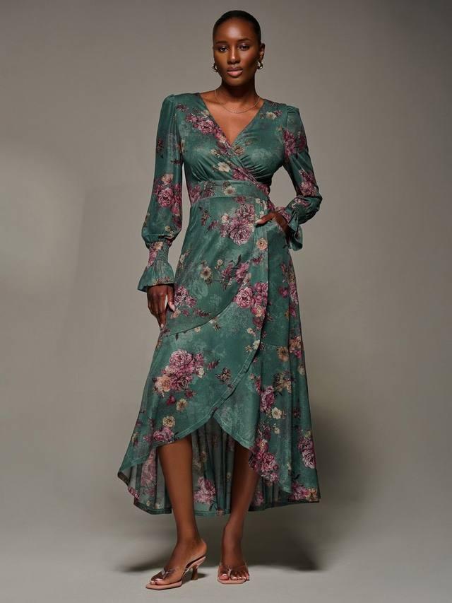 Платье с цветочным принтом и рюшами по подолу из сетки Jolie Moi, Green Floral
Платье с цветочным принтом и рюшами по подолу из сетки Jolie Moi, Green Floral