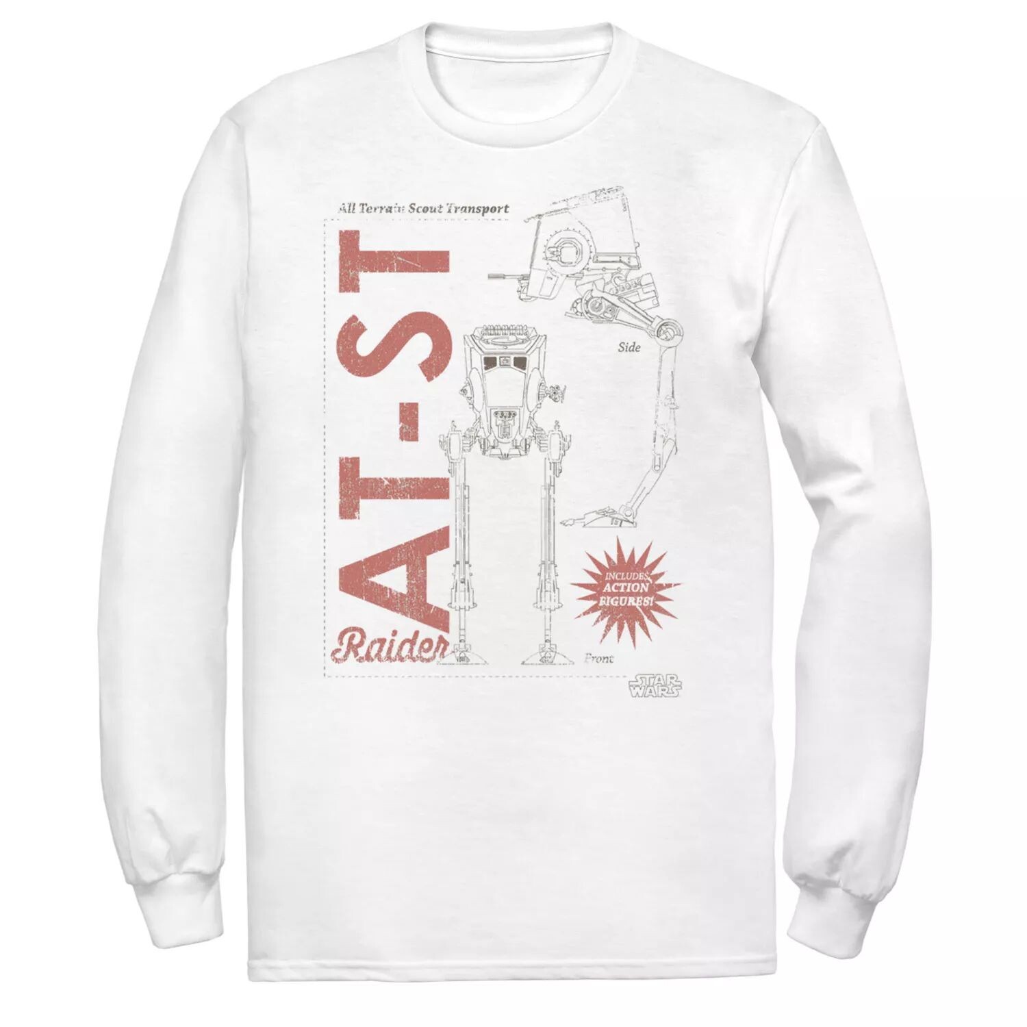 Мужская футболка с длинными рукавами и рисунком «Звездные войны: Мандалорец AT-ST» Licensed Character, белый
Мужская футболка с длинными рукавами и рисунком «Звездные войны: Мандалорец AT-ST» Licensed Character, белый