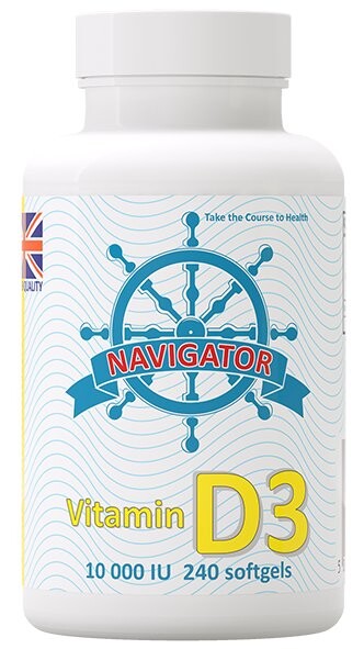 БАД, Навигатор, Витамин D3 10 000 МЕ, 240 мягких капсул Inna Marka
БАД, Навигатор, Витамин D3 10 000 МЕ, 240 мягких капсул Inna Marka