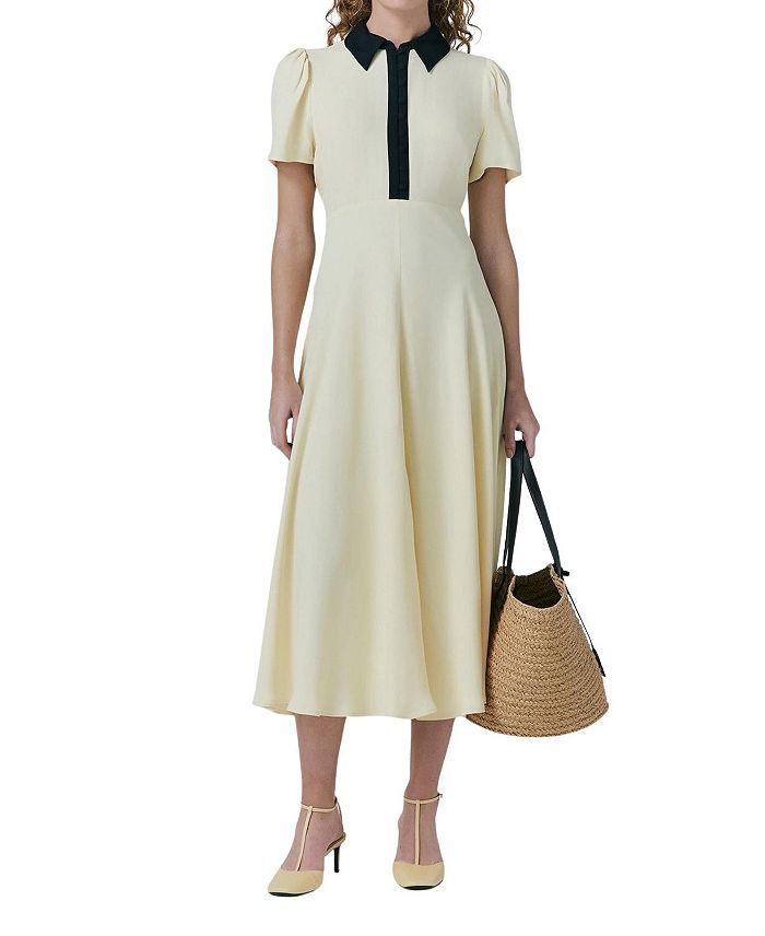 Бетан Креп Миди Платье-рубашка Ghost London, желтый
Бетан Креп Миди Платье-рубашка Ghost London, желтый