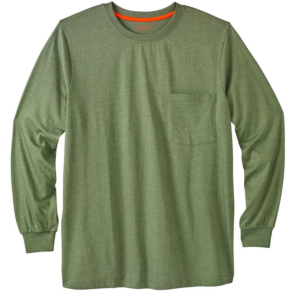 Мужская футболка с круглым вырезом Boulder Creek By Kingsize Big & Tall Heavyweight с длинными рукавами и карманами, цвет Heather Moss
Мужская футболка с круглым вырезом Boulder Creek By Kingsize Big & Tall Heavyweight с длинными рукавами и карманами, цвет Heather Moss