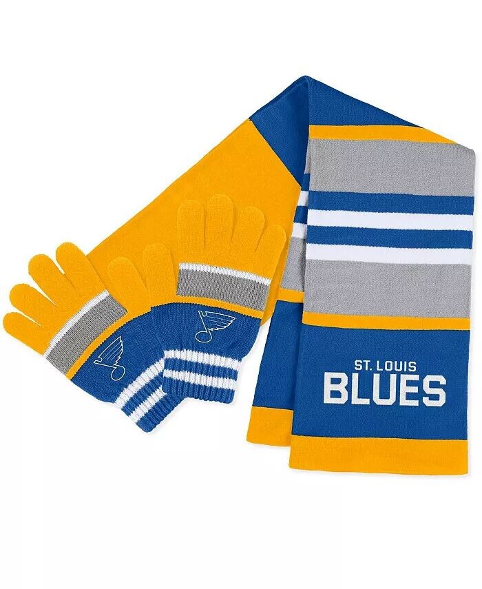 Женский комплект из перчаток и шарфа в полоску St. Louis Blues Wear By Erin Andrews, мультиколор
Женский комплект из перчаток и шарфа в полоску St. Louis Blues Wear By Erin Andrews, мультиколор