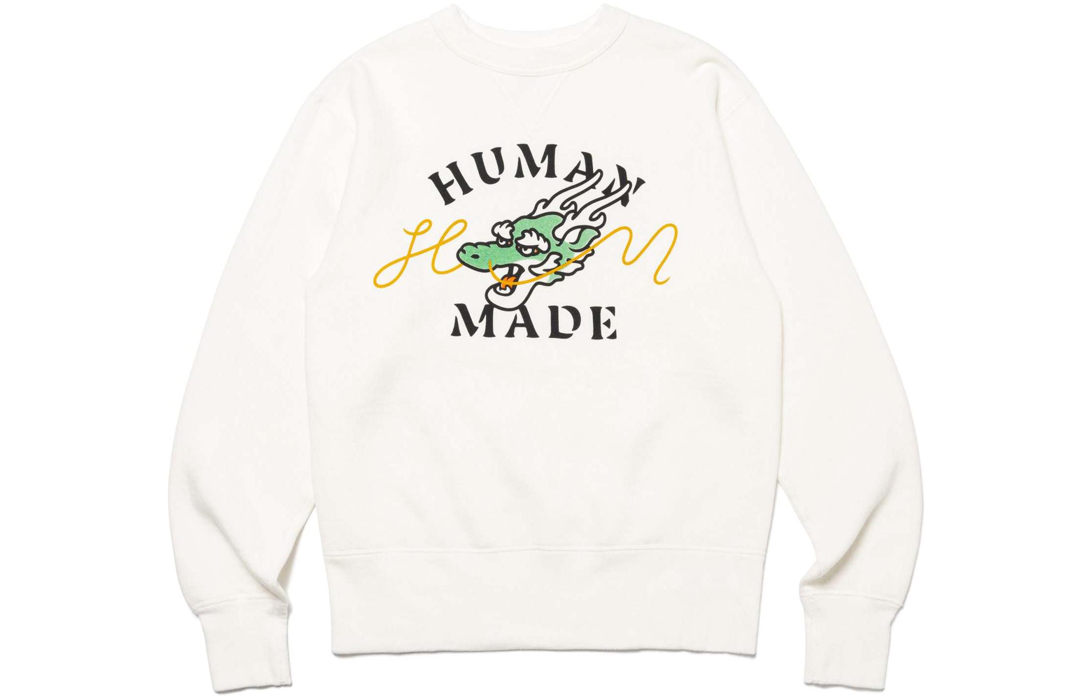 SS24 Коллекция Года Дракона Свитшот Унисекс HUMAN MADE, Черный 
SS24 Коллекция Года Дракона Свитшот Унисекс HUMAN MADE, Черный