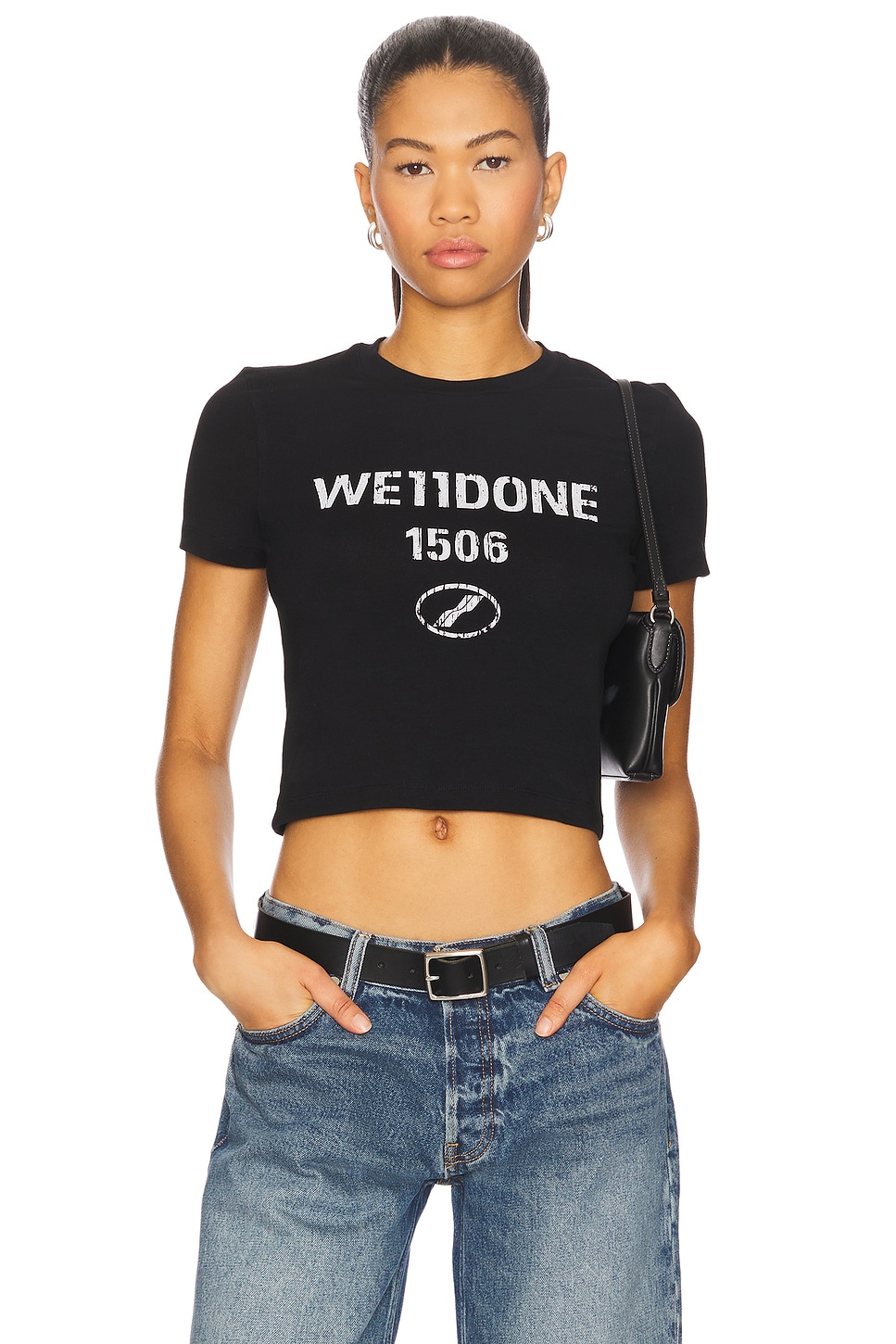 Футболка с винтажным логотипом We11Done, black
Футболка с винтажным логотипом We11Done, black