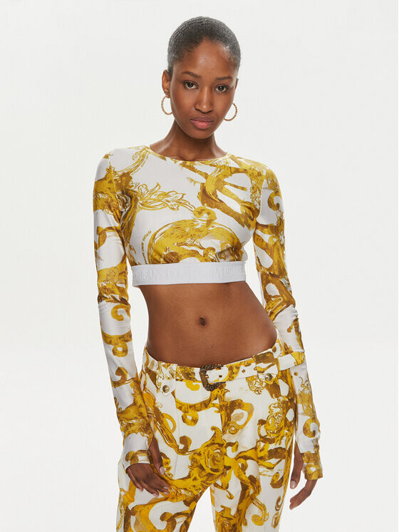 Топ скинни Versace Jeans Couture, белый
Топ скинни Versace Jeans Couture, белый