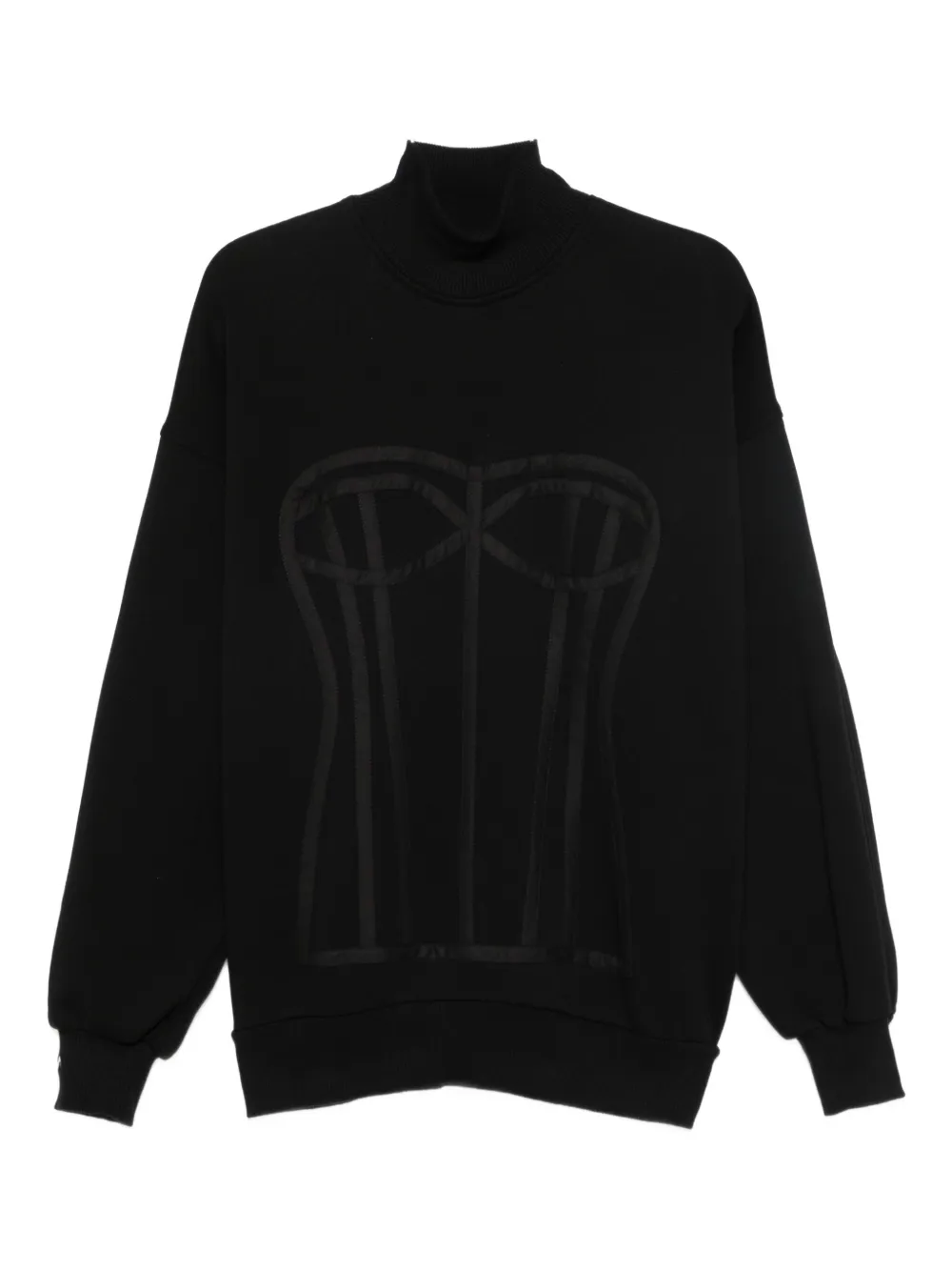 Водолазка с корсетными деталями Kora HAMZA, черный
Водолазка с корсетными деталями Kora HAMZA, черный