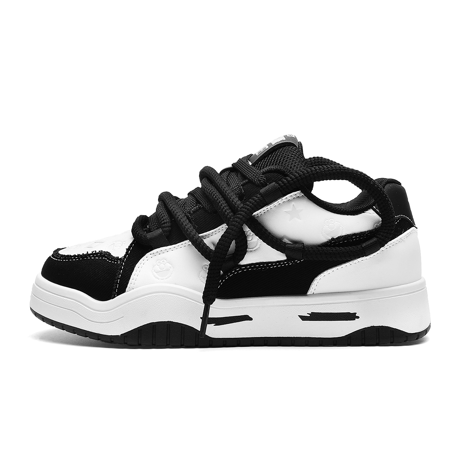 SESAME STREET Кроссовки для скейтбординга унисекс низкие бело-черные, цвет Black & White 
SESAME STREET Кроссовки для скейтбординга унисекс низкие бело-черные, цвет Black & White