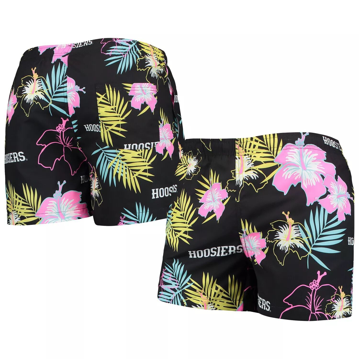 Мужские плавки FOCO Black Indiana Hoosiers с неоновым цветочным принтом
Мужские плавки FOCO Black Indiana Hoosiers с неоновым цветочным принтом