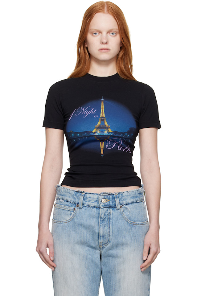 Футболка приталенная "Ночь в Париже" Vetements, черный
Футболка приталенная "Ночь в Париже" Vetements, черный