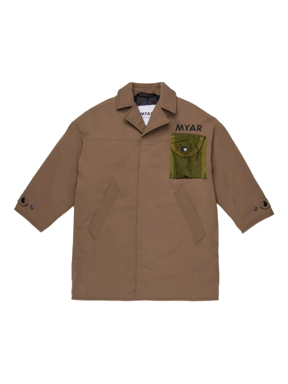 Пуховик с клетчатой вставкой Myar, коричневый
Пуховик с клетчатой вставкой Myar, коричневый