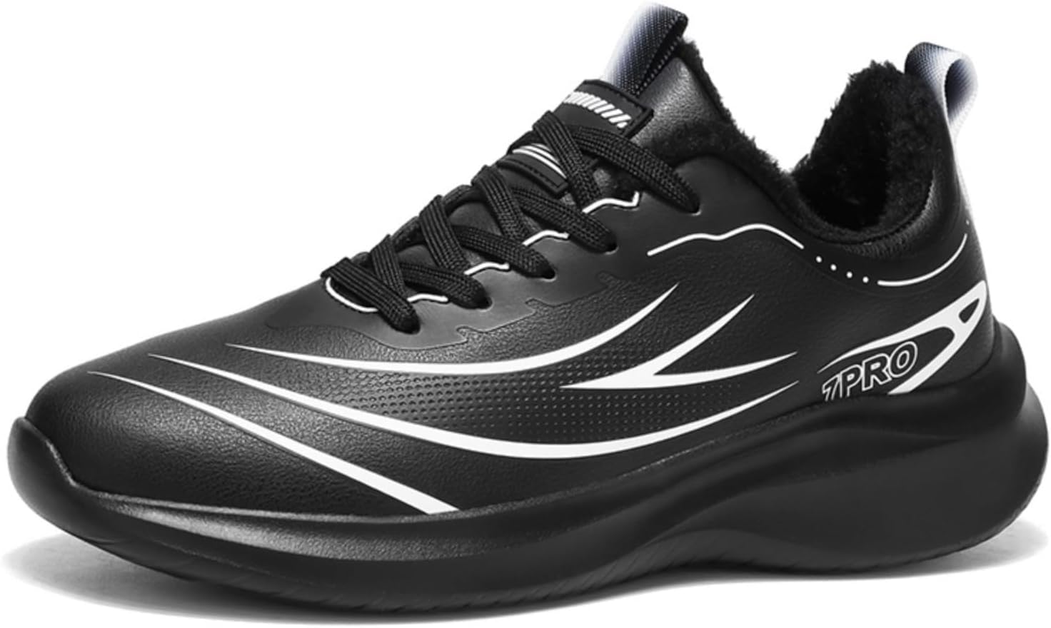 Мужские зимние снежные кроссовки, утепленные плюшем теплые ботинки до щиколотки с системой быстрого шнурования, противоскользящая обувь для холодной погоды Khwfjas, черный
Мужские зимние снежные кроссовки, утепленные плюшем теплые ботинки до щиколотки с системой быстрого шнурования, противоскользящая обувь для холодной погоды Khwfjas, черный