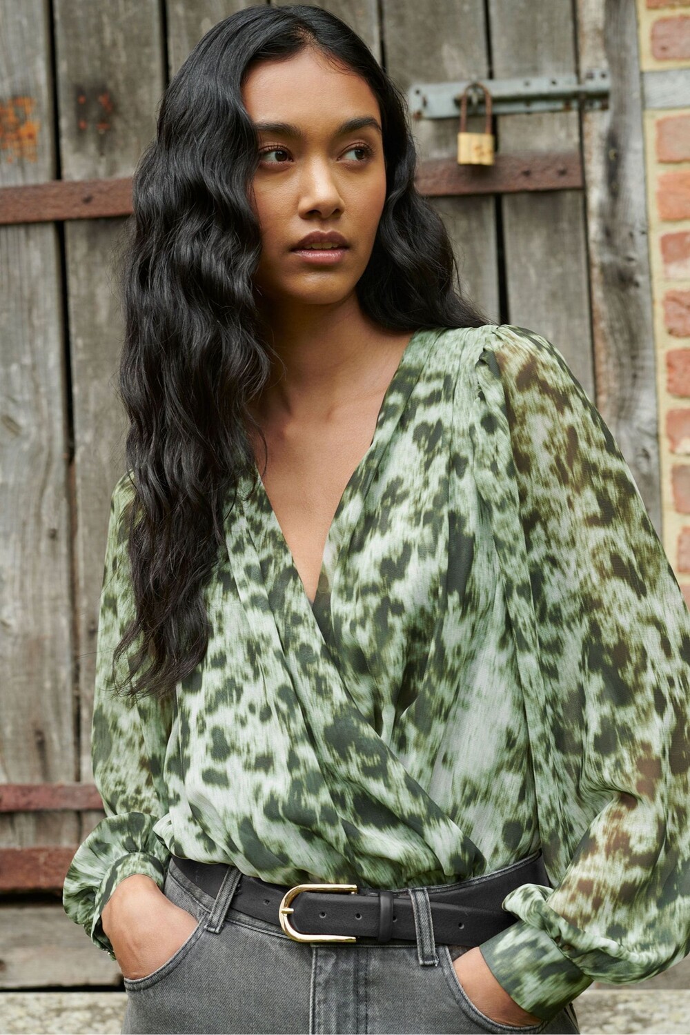 Боди с леопардовым принтом Ro&Zo, зеленый
Боди с леопардовым принтом Ro&Zo, зеленый