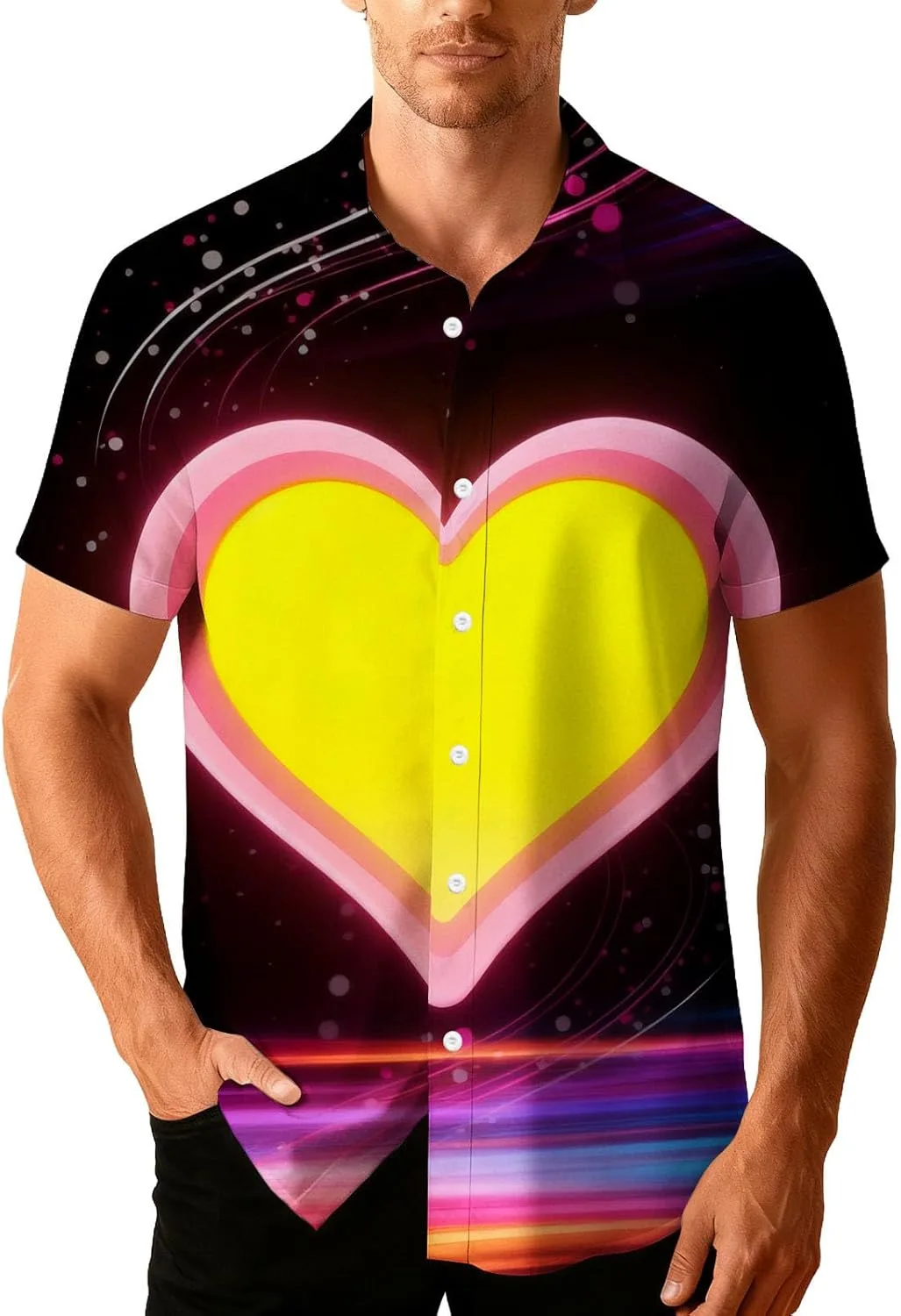 Футболка с принтом в виде сердца
Футболка с принтом в виде сердца