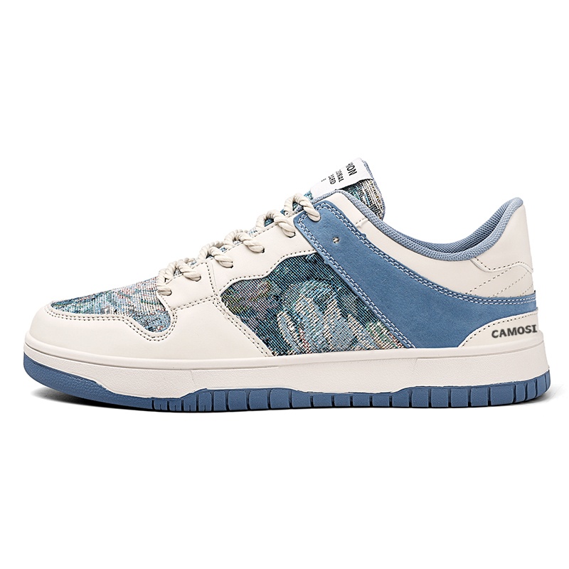 Низкие кеды для скейтбординга CAMOSI мужские, бежево-голубые
Низкие кеды для скейтбординга CAMOSI мужские, бежево-голубые