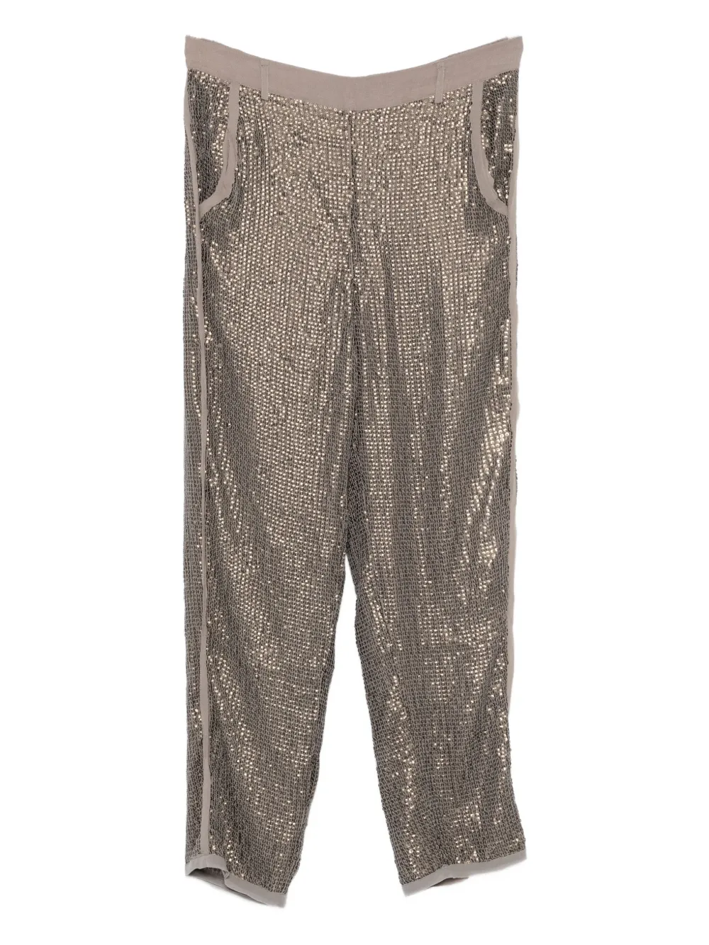 Брюки, украшенные пайетками Mes Demoiselles, зеленый
Брюки, украшенные пайетками Mes Demoiselles, зеленый