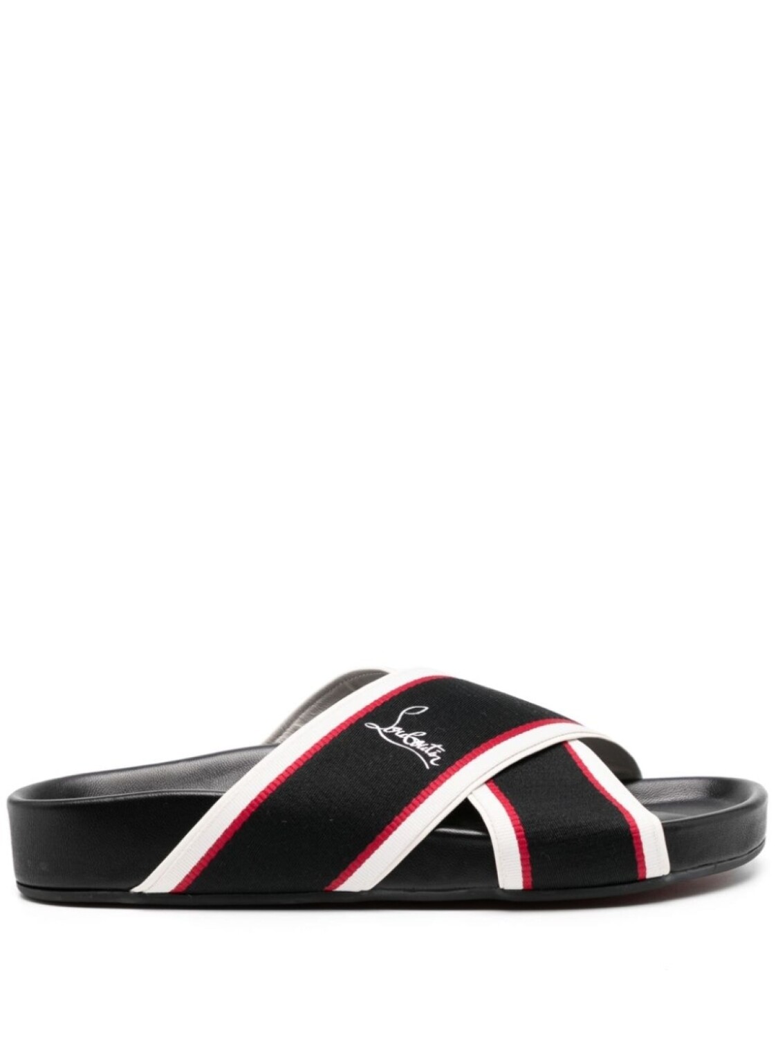 Christian Louboutin слиперы Hot Cross Bizz в полоску, черный
Christian Louboutin слиперы Hot Cross Bizz в полоску, черный