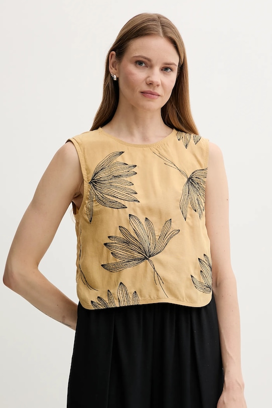 Блузка с добавлением льна Sisley, зеленый
Блузка с добавлением льна Sisley, зеленый