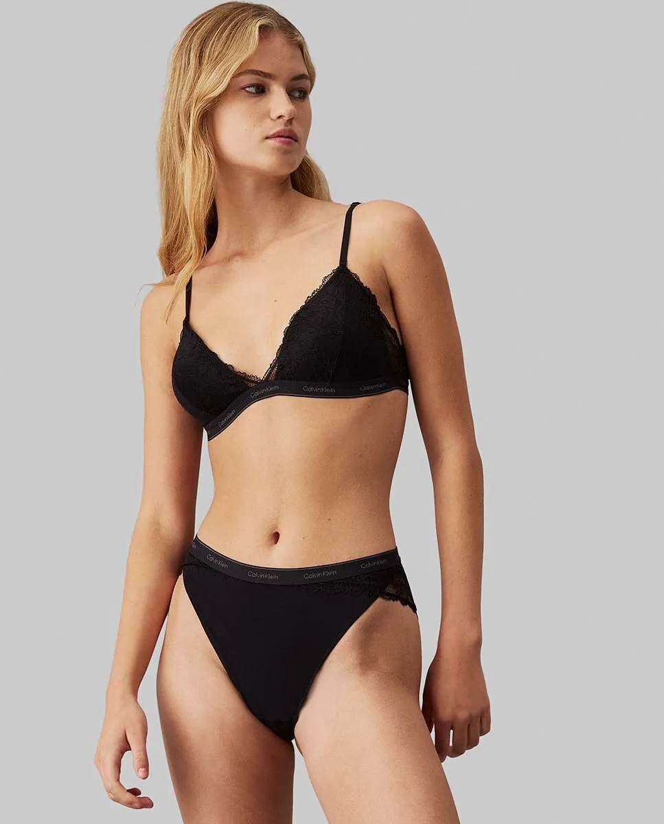 Бразильское платье с высокими штанинами – современное кружево Calvin Klein, черный
Бразильское платье с высокими штанинами – современное кружево Calvin Klein, черный