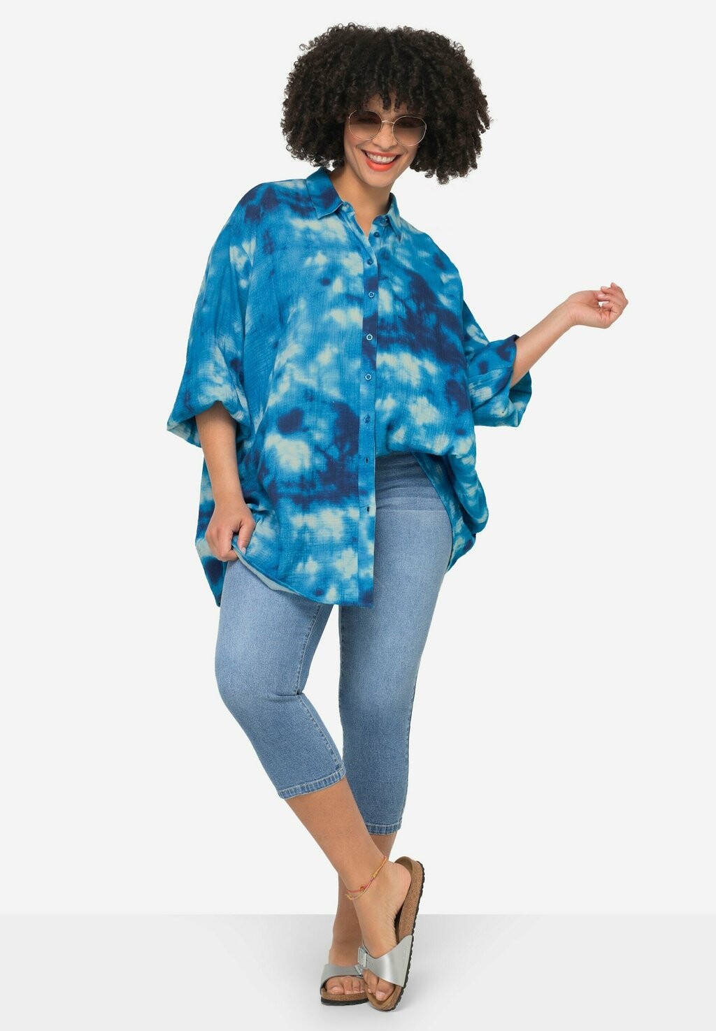 Блузка на пуговицах BATIKMUSTER Angel of Style, синий
Блузка на пуговицах BATIKMUSTER Angel of Style, синий