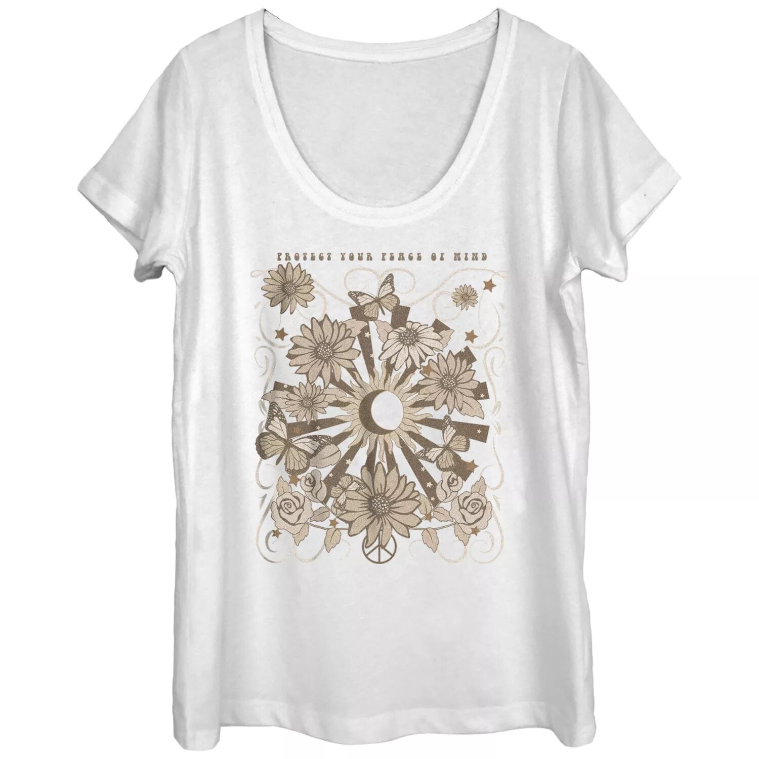 Футболка для юниоров Protect Your Peace Of Mind с рисунком психоделической природы Licensed Character 
Футболка для юниоров Protect Your Peace Of Mind с рисунком психоделической природы Licensed Character