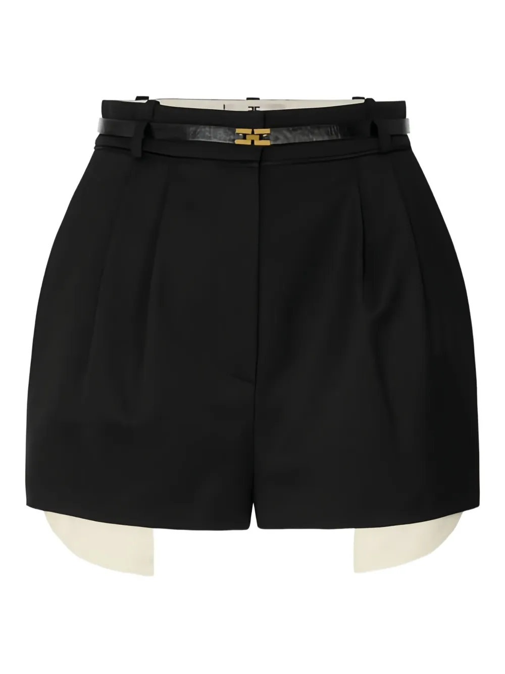 Шорты с логотипом и сатиновым кантом Elisabetta Franchi, черный
Шорты с логотипом и сатиновым кантом Elisabetta Franchi, черный