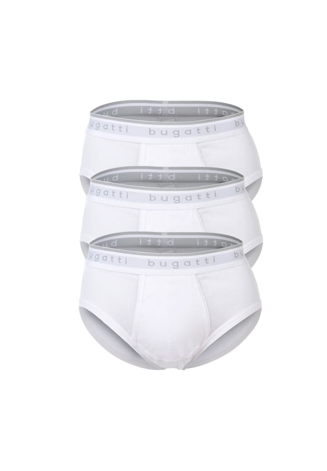 Трусы 3 шт. в упаковке - хлопок с тонким рубчиком однотонные Bugatti, белый
Трусы 3 шт. в упаковке - хлопок с тонким рубчиком однотонные Bugatti, белый