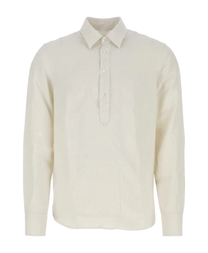 Льняная рубашка цвета слоновой кости Aspesi, белый
Льняная рубашка цвета слоновой кости Aspesi, белый