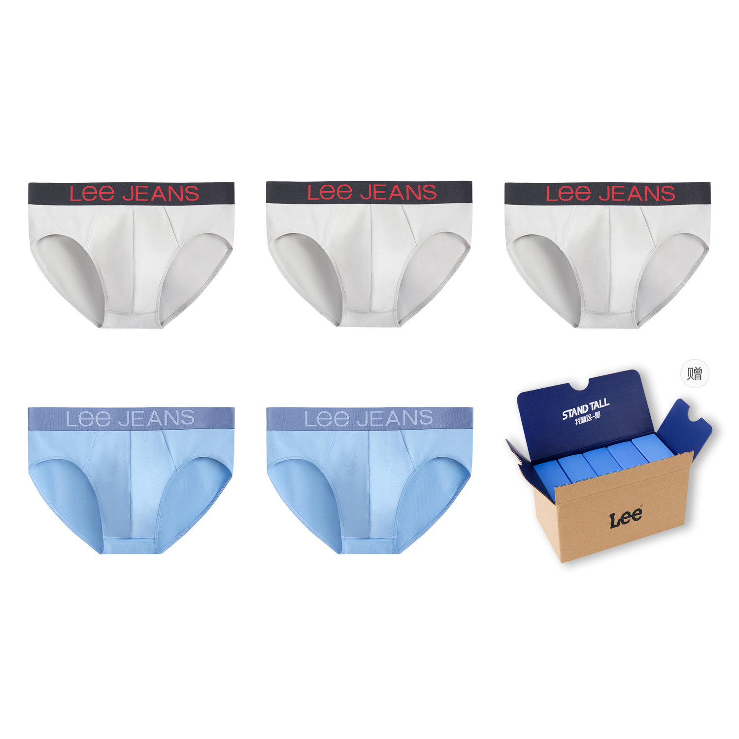 Lee Подарочный набор мужского белья 5 пар
Lee Подарочный набор мужского белья 5 пар
