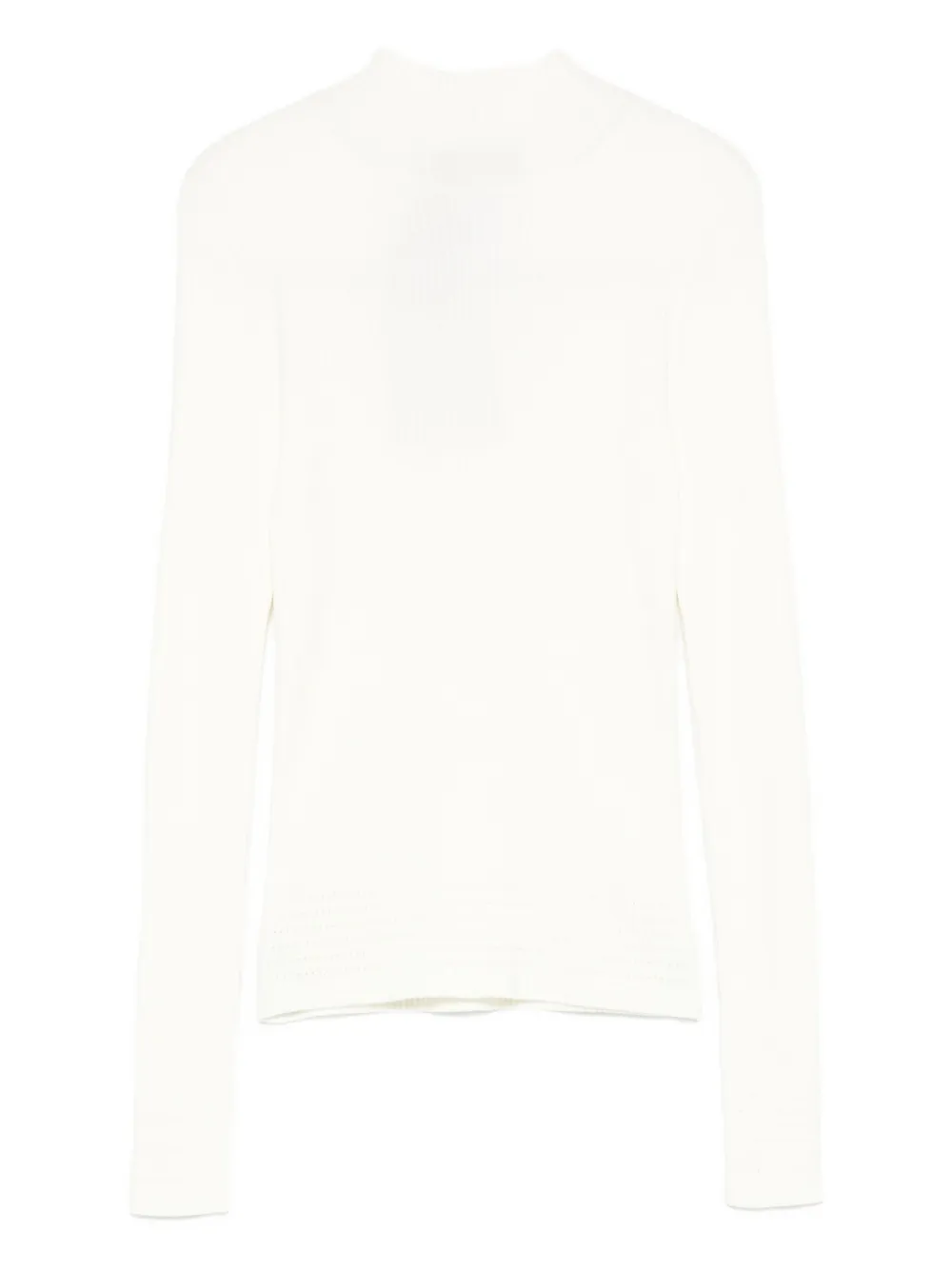 Топ в рубчик с высоким воротником TWINSET, белый
Топ в рубчик с высоким воротником TWINSET, белый