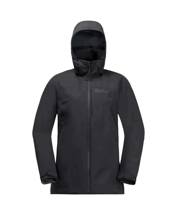 Черная женская куртка для активного отдыха Jack Wolfskin, черный
Черная женская куртка для активного отдыха Jack Wolfskin, черный