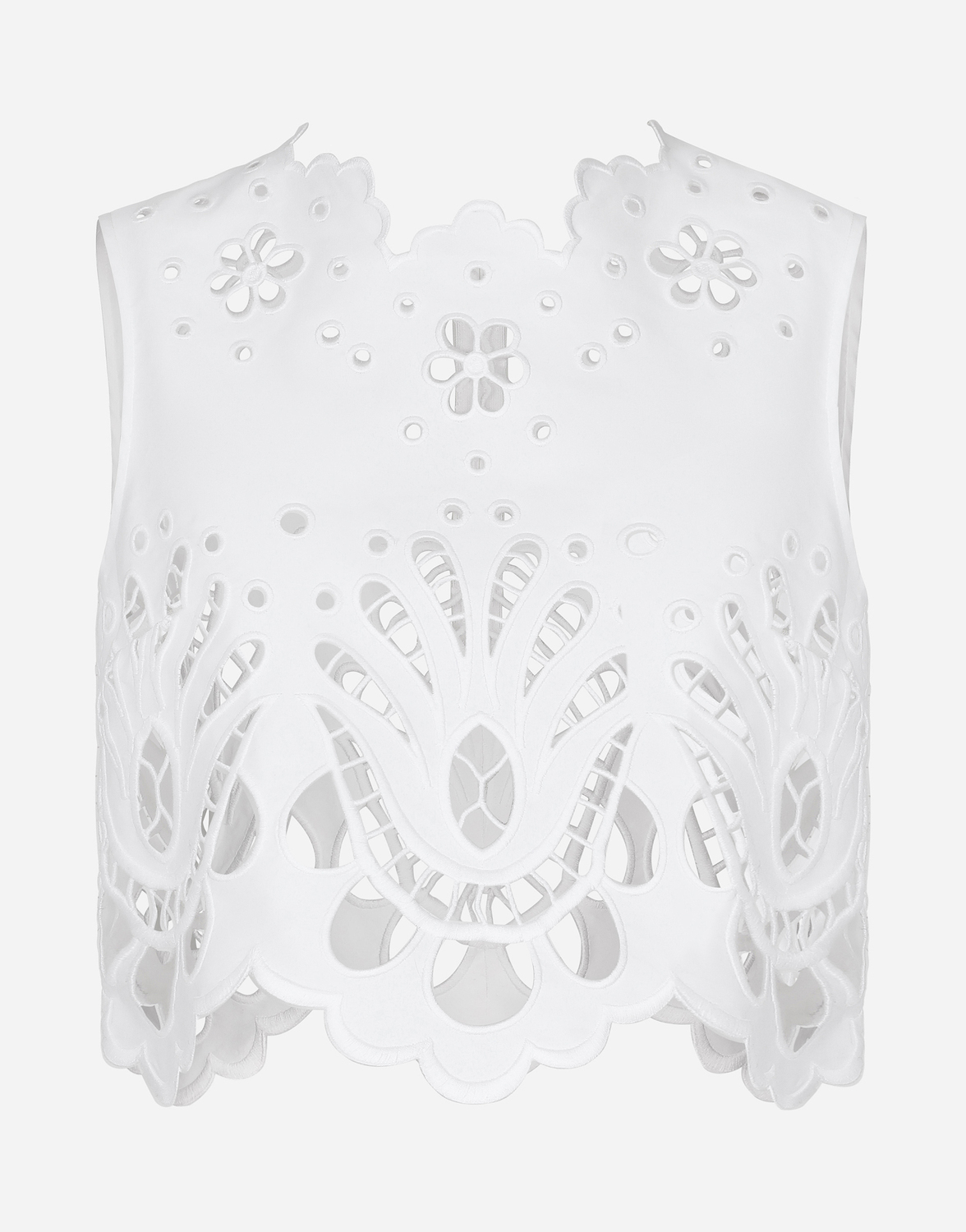 Укороченный топ из хлопка с вырезами Dolce & Gabbana, белый
Укороченный топ из хлопка с вырезами Dolce & Gabbana, белый