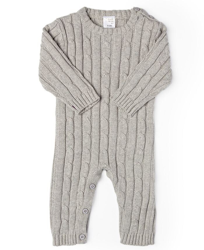 Вязаный комбинезон с длинными рукавами для маленьких мальчиков и девочек Baby Mode Signature, серый
Вязаный комбинезон с длинными рукавами для маленьких мальчиков и девочек Baby Mode Signature, серый