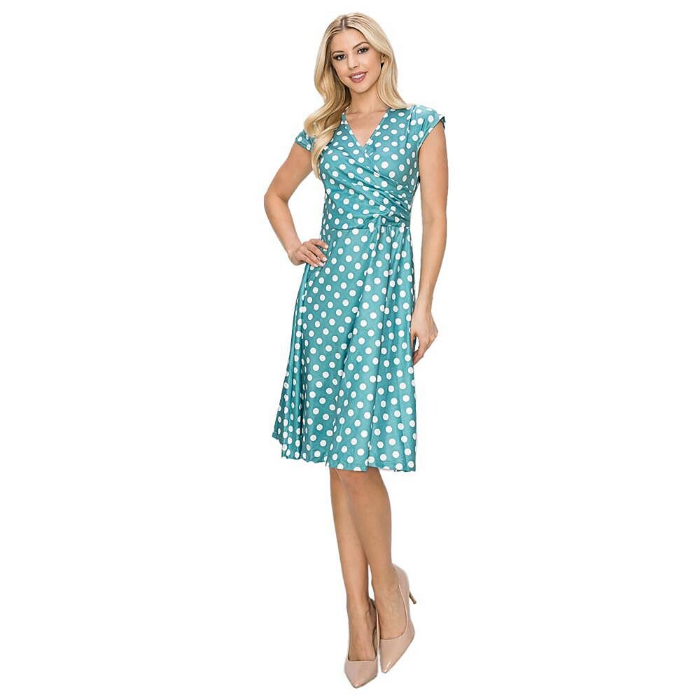 Женское однотонное платье с v-образным вырезом и принтом Haute Edition, цвет Teal Polka Dot
Женское однотонное платье с v-образным вырезом и принтом Haute Edition, цвет Teal Polka Dot