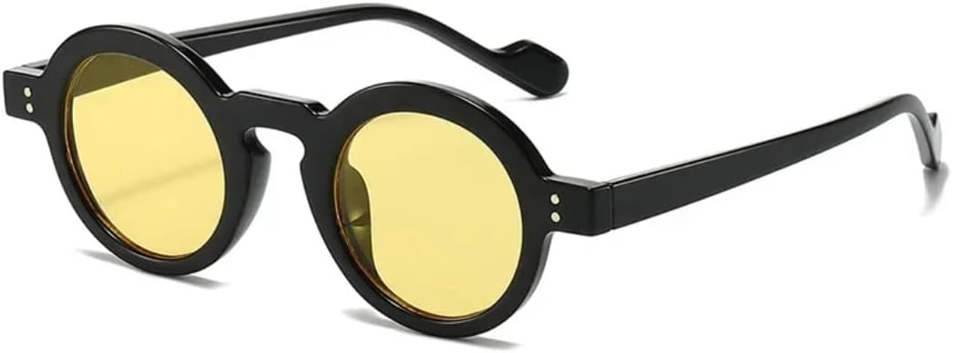 Ретро маленькие круглые солнцезащитные очки для женщин, модные, с прозрачными линзами, защита от УФ-излучения UV400, мужские, с заклепками, в стиле панк SZVVBKK, Black Yellow
Ретро маленькие круглые солнцезащитные очки для женщин, модные, с прозрачными линзами, защита от УФ-излучения UV400, мужские, с заклепками, в стиле панк SZVVBKK, Black Yellow