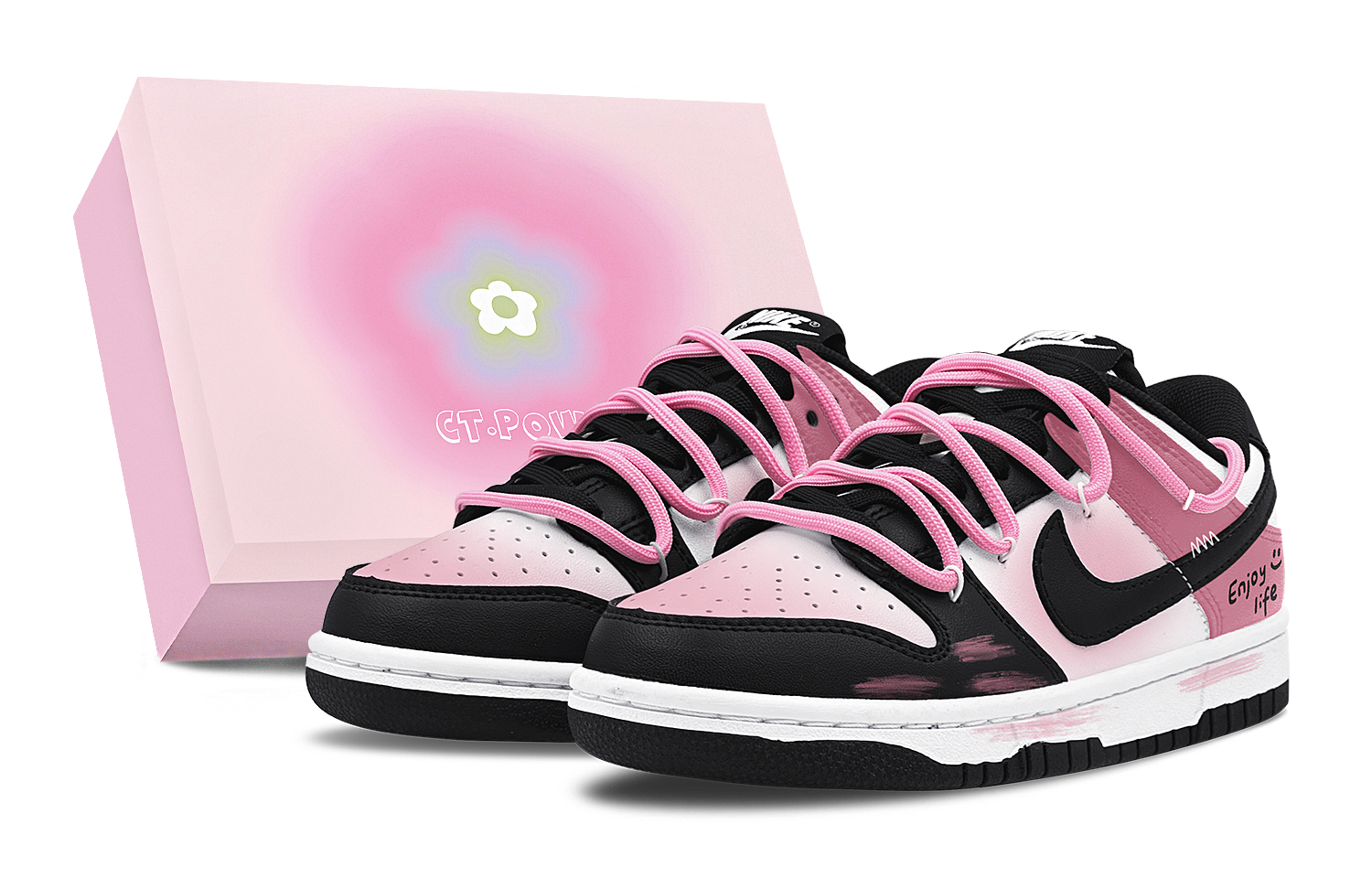 Nike Детские кроссовки для скейтбординга Dunk "Black" с нескользящей подошвой, износостойкие, черные, фуксия, подростковые
Nike Детские кроссовки для скейтбординга Dunk "Black" с нескользящей подошвой, износостойкие, черные, фуксия, подростковые