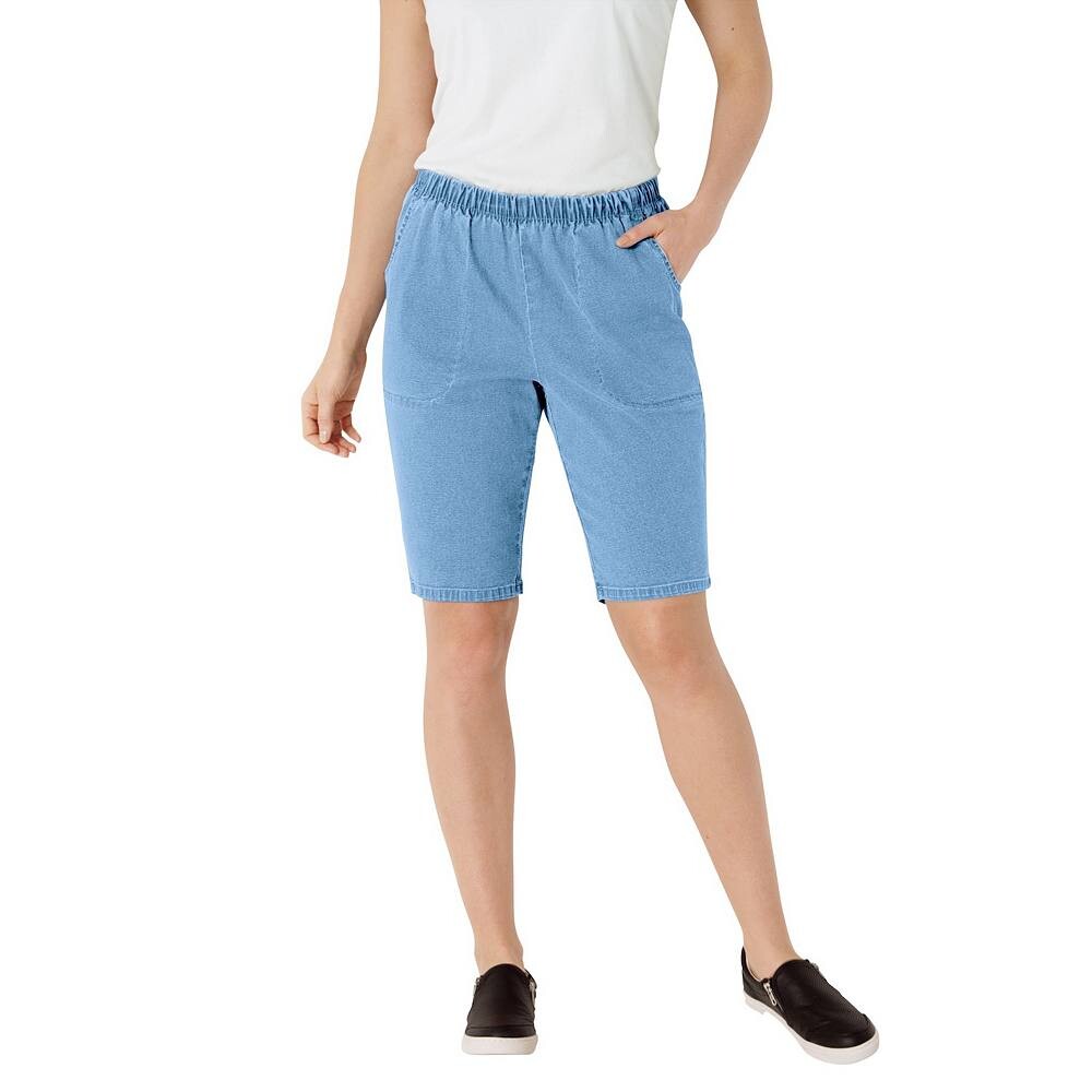 Женские джинсовые шорты Fineline больших размеров Woman Within, цвет Light Stonewash
Женские джинсовые шорты Fineline больших размеров Woman Within, цвет Light Stonewash