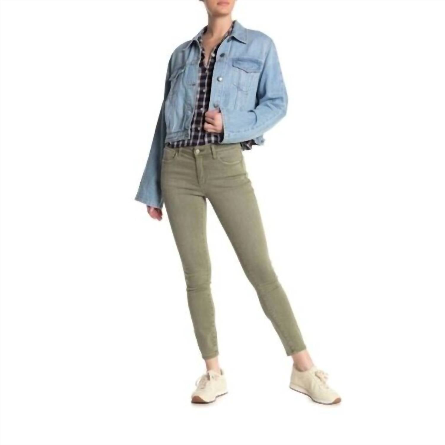 Джинсы-скинни со средней посадкой зеленого цвета JOE'S Jeans
Джинсы-скинни со средней посадкой зеленого цвета JOE'S Jeans