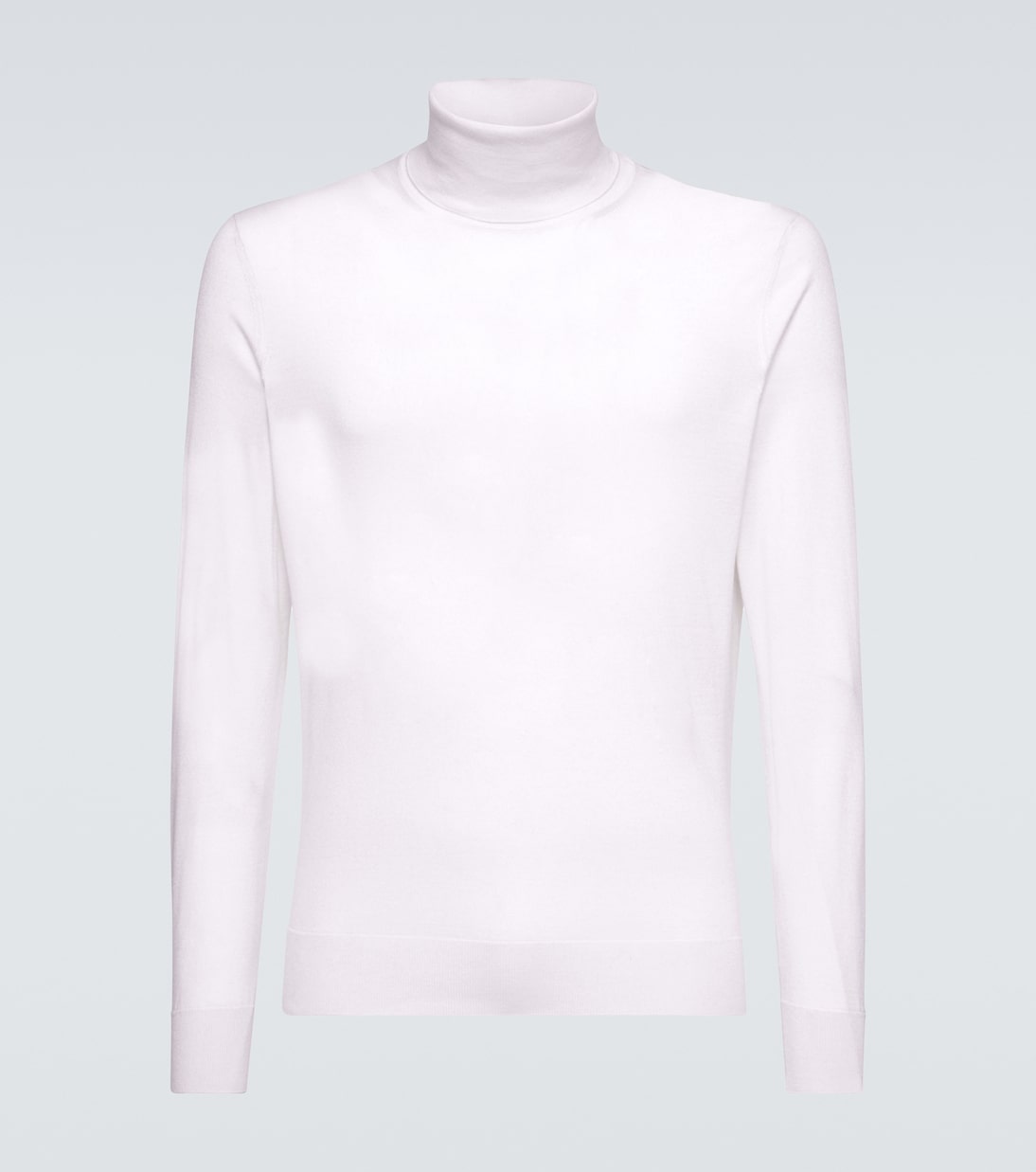 Кашемировый водолазный топ с шелком Cashseta Zegna, белый
Кашемировый водолазный топ с шелком Cashseta Zegna, белый