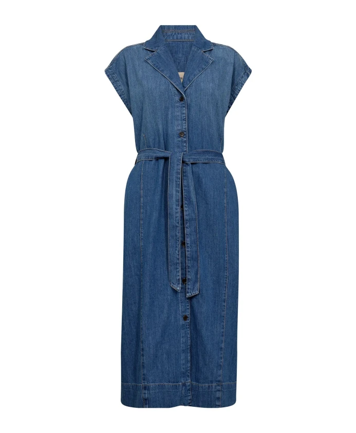 Джинсовое платье с воротником и застежкой на пуговицы. Mos Mosh, синий
Джинсовое платье с воротником и застежкой на пуговицы. Mos Mosh, синий
