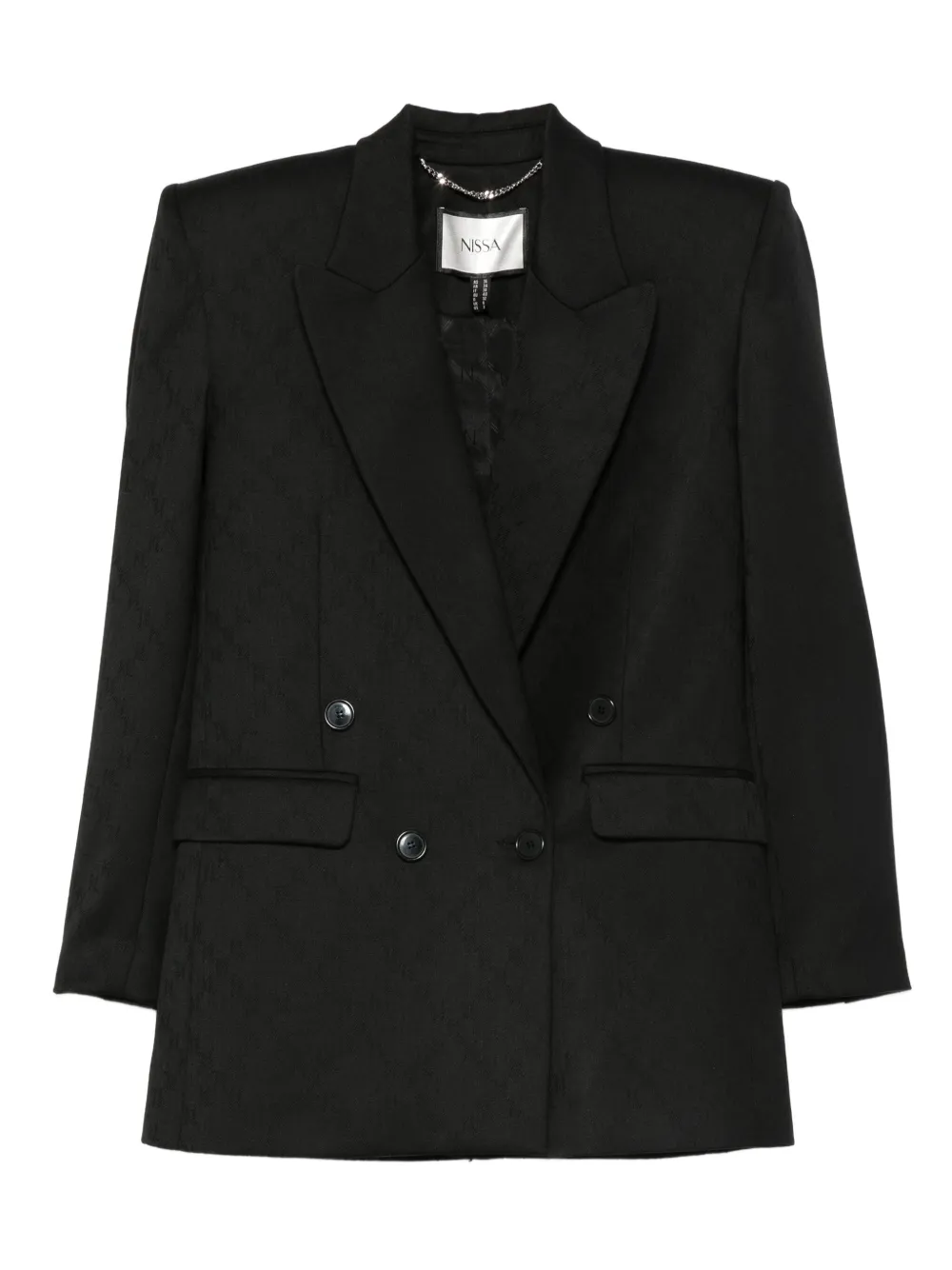 Двубортная фактурная куртка Nissa, черный
Двубортная фактурная куртка Nissa, черный