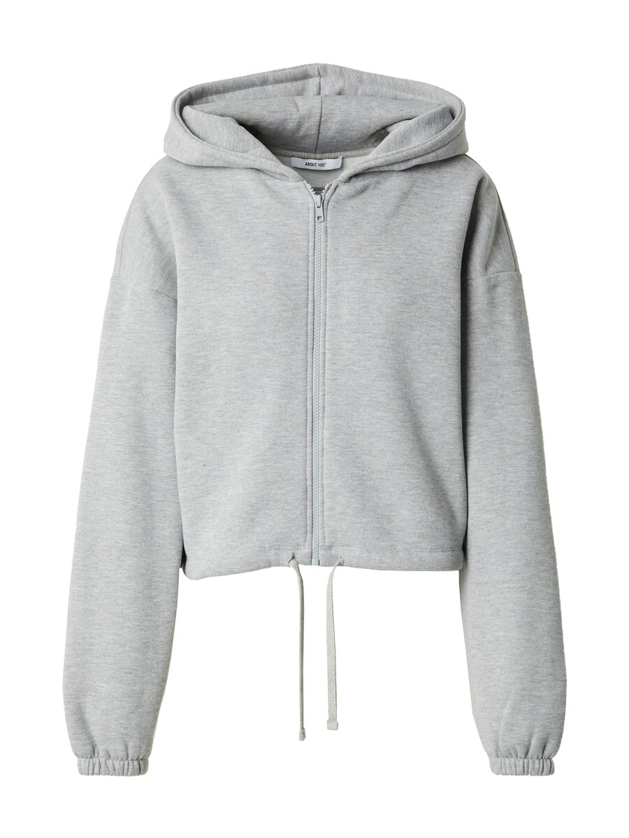 Толстовка с капюшоном на молнии ABOUT YOU Christina, пятнистый серый 
Толстовка с капюшоном на молнии ABOUT YOU Christina, пятнистый серый