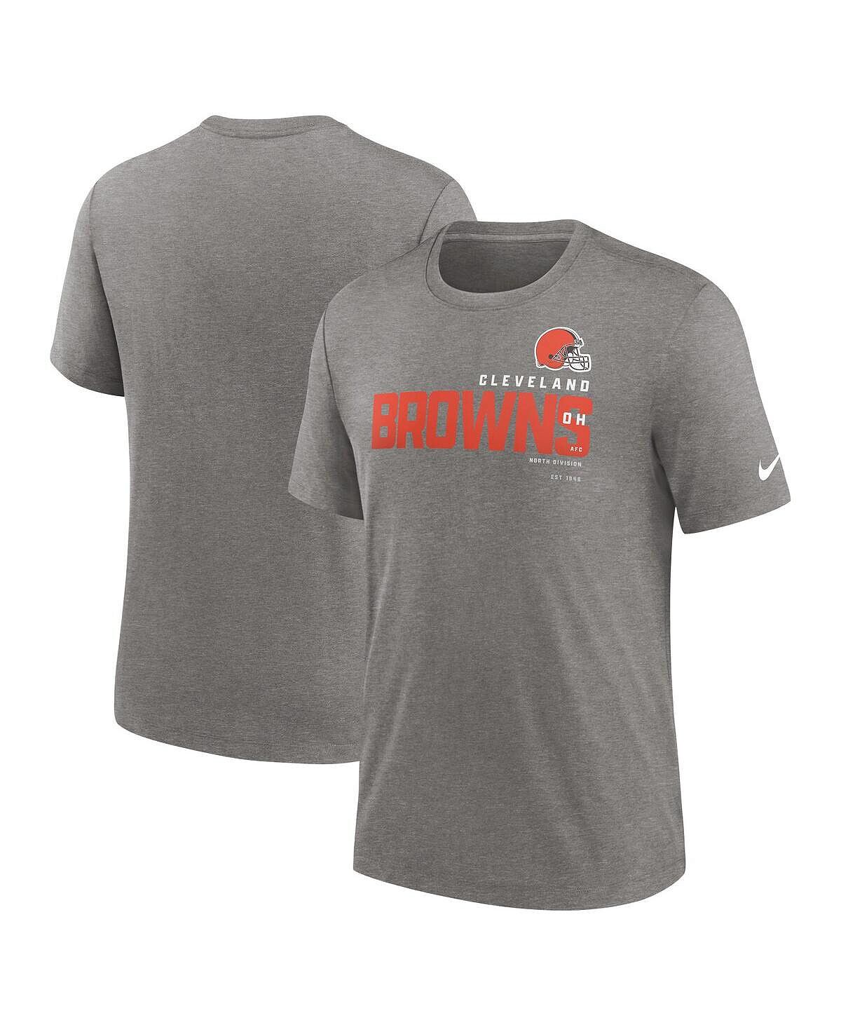 Мужская футболка Heather Charcoal Cleveland Browns Team Tri-Blend Nike
Мужская футболка Heather Charcoal Cleveland Browns Team Tri-Blend Nike