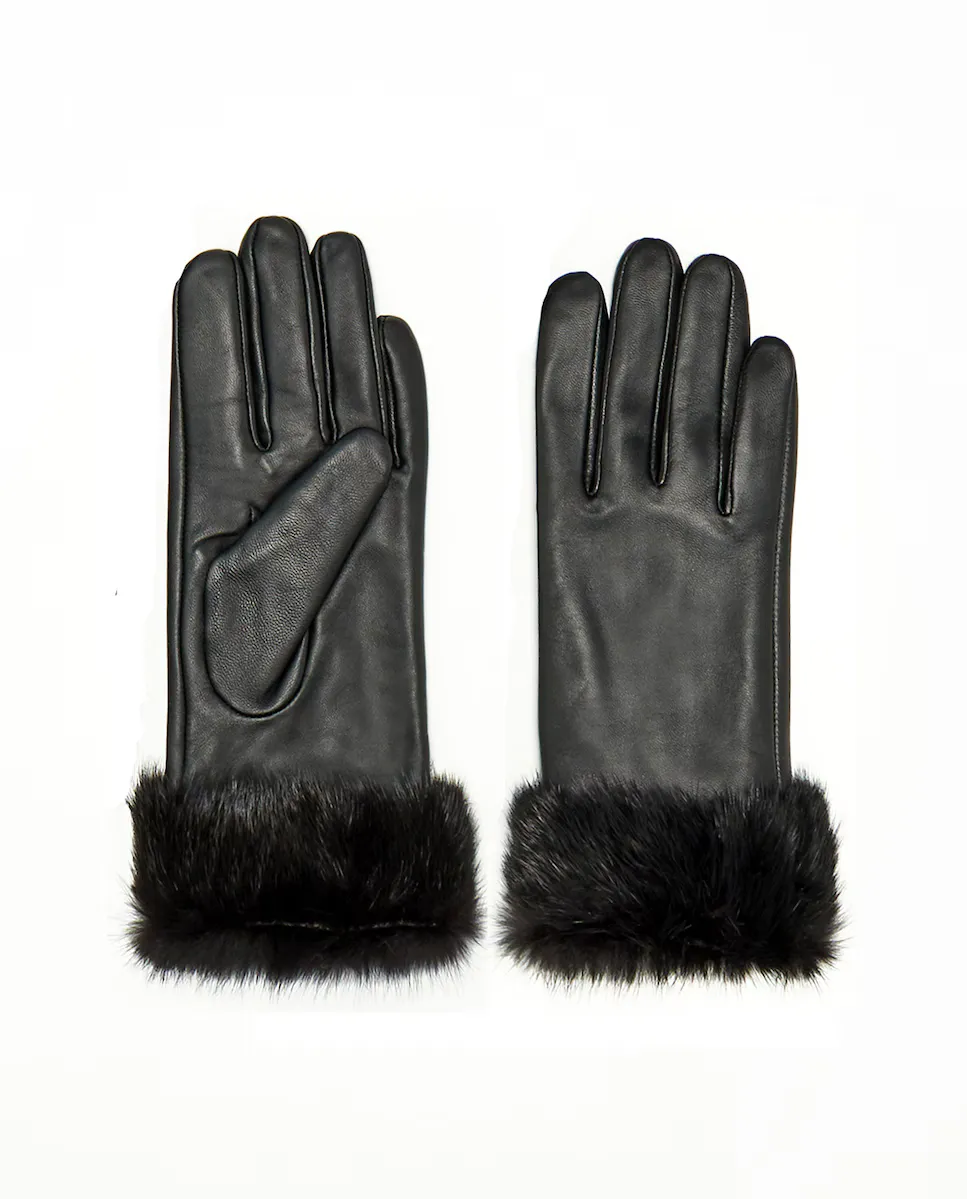 Черные кожаные перчатки с манжетами из черного меха норки Maximilian, черный
Черные кожаные перчатки с манжетами из черного меха норки Maximilian, черный