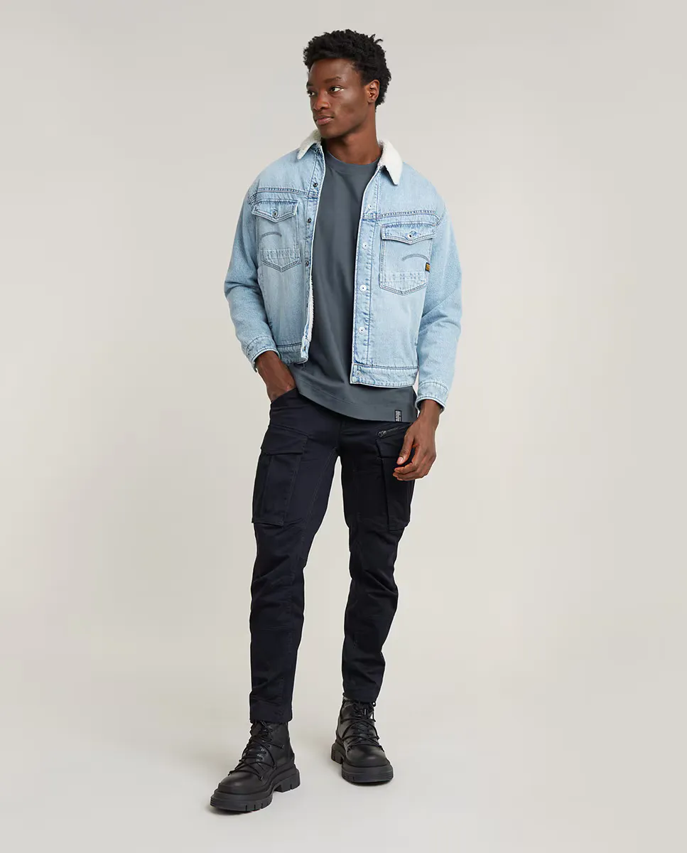 Мужские брюки Rovic на молнии с 3D-принтом G-Star, синий 
Мужские брюки Rovic на молнии с 3D-принтом G-Star, синий